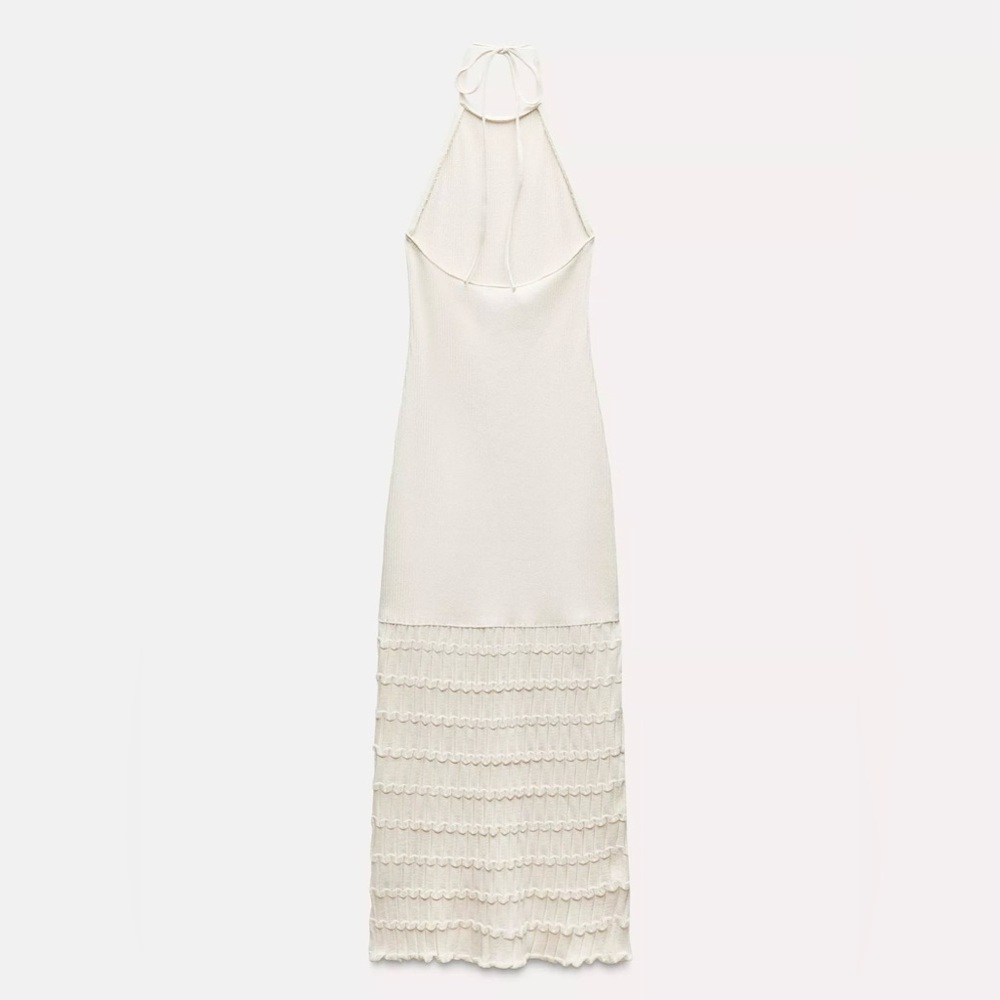 Zara Ivory Backless Dress